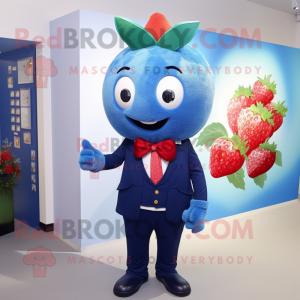 Blue Strawberry mascotte...