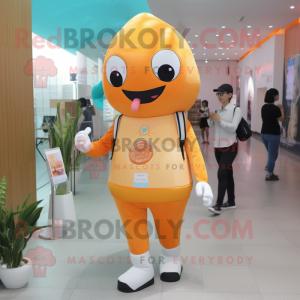 Orange Glass maskot kostym...