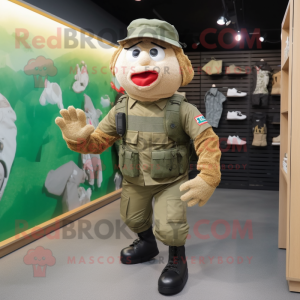  Army Soldier maskot...