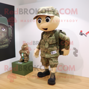  Army Soldier maskot drakt...