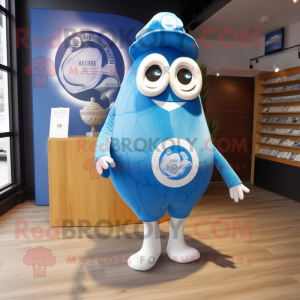 Blue Oyster maskot kostume...