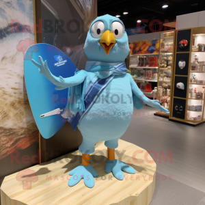 Sky Blue Pigeon mascotte...