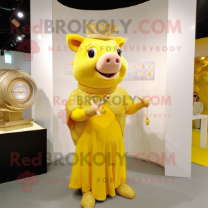 Yellow Sow maskot drakt...