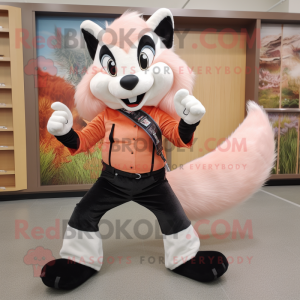 Peach Skunk maskot kostym...