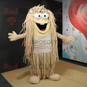 Beige Spaghetti mascotte...