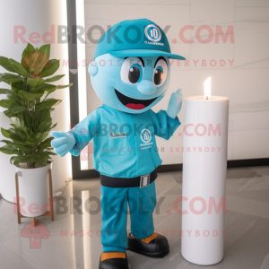 Cyan Scented Candle maskot...