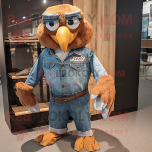 Rust Eagle maskot kostym...