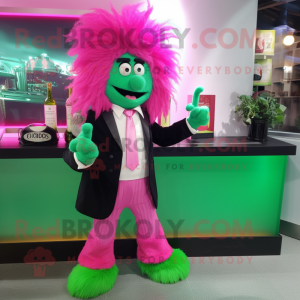 Magenta Green Beer mascotte...