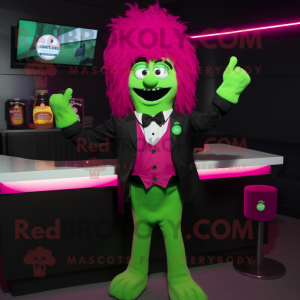 Magenta Green Beer mascotte...