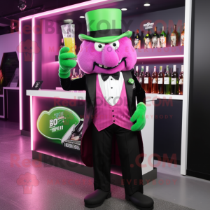 Magenta Green Beer mascotte...