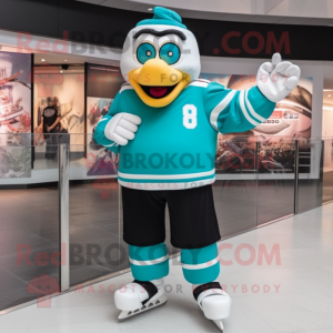 Teal ijshockeystick...