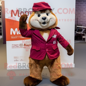 Maroon Marmot maskot...