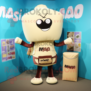 Beige Miso Soup maskot...