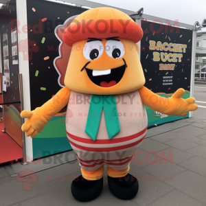 Peach Burgers maskot drakt...