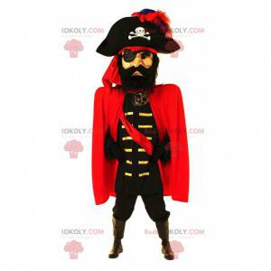 Pirate captain mascot, grand pirate costume - Our Sizes L (175-180CM)