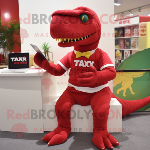 Red T Rex mascotte kostuum...