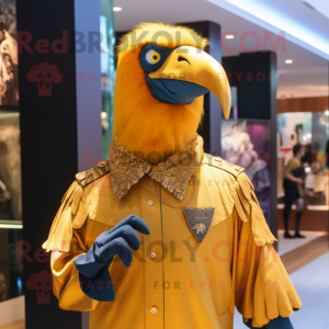 Turquoise Parrot mascot costume character dressed with a Jeggings and Tote  bags - Mascot Costumes -  Sizes L (175-180CM)