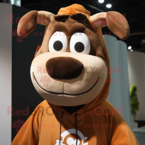 Brown Jersey Cow mascotte...