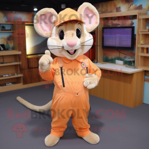 Peach Rat maskot kostume...