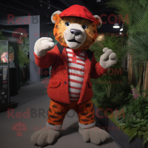 Red Sabeltannt Tiger maskot...