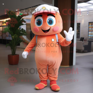 Peach Aglet maskot drakt...