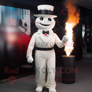 White Fire Eater maskot...