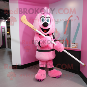 Roze ijshockeystick...