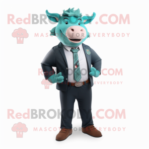 Postava maskota Teal Bull...