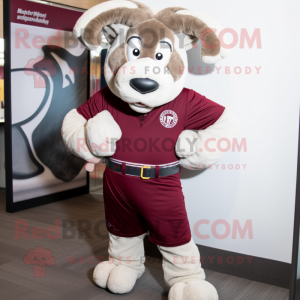 Maroon Ram mascotte kostuum...