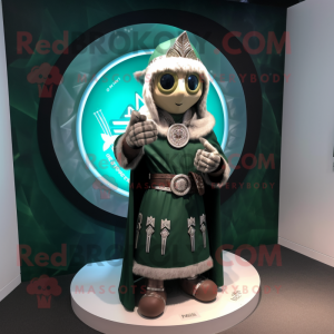 nan Celtic Shield mascot costume character dressed with a Hoodie and Bracelet watches