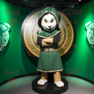 nan Celtic Shield mascot costume character dressed with a Hoodie and Bracelet watches