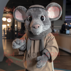 Graue Maus Maskottchen...