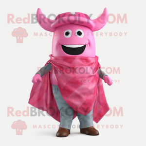 Pink Steak mascotte kostuum...