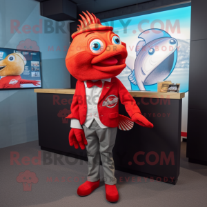 Red Fish And Chips maskot...