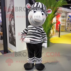 Postava maskota Zebra...