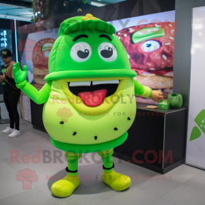 Lime Green Burgers maskot...