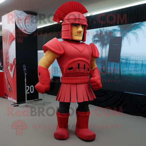 Röd Spartan Soldier...