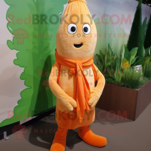 Oransje asparges maskot...