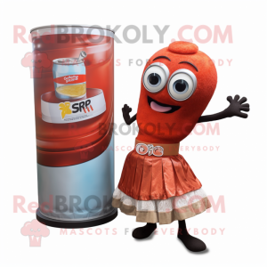 Rust Soda Can maskot kostym...