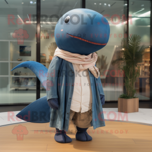 Rust Blue Whale maskot...