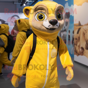 Citrongul Meerkat maskot...