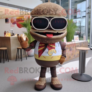 Brown Burgers maskot drakt...