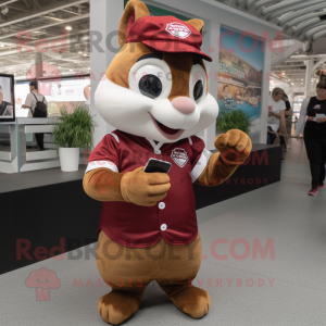 Maroon Chipmunk maskot...