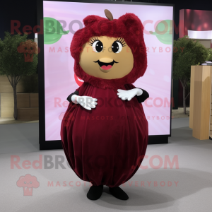 Maroon Apple mascotte...