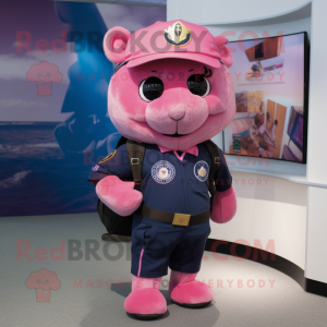 Pink Navy Seal mascotte...