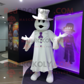 nan Ghost mascot costume character dressed with a Blazer and Hats