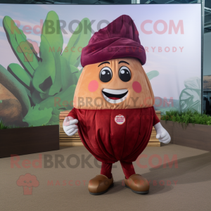 Maroon Turnip maskot drakt...