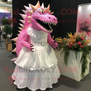 Rosa Stegosaurus maskot...