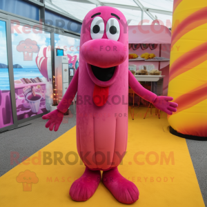 Magenta Hot Dogs maskot...