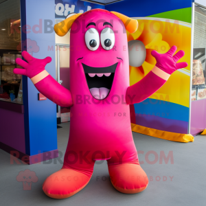 Magenta Hot Dogs maskot...